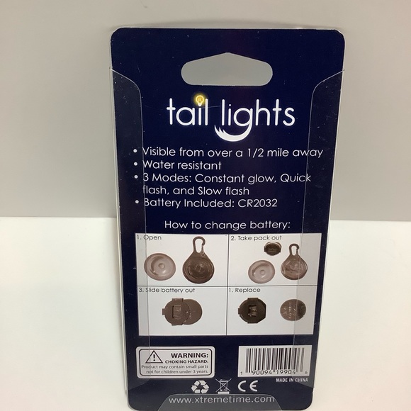 Tail Lights LED Pet Collar Leash Safety Light Collapsible 12oz Travel Bowl Set - Picture 7 of 7